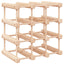 vinreol til 12 flasker 36x23x36 cm massivt fyrretræ