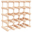 vinreol til 20 flasker 46,5x23x46,5 cm massivt fyrretræ