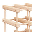 vinreol til 42 flasker 68,5x23x68,5 cm massivt fyrretræ