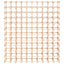 vinreol til 120 flasker 112,5x23x123,5 cm massivt fyrretræ