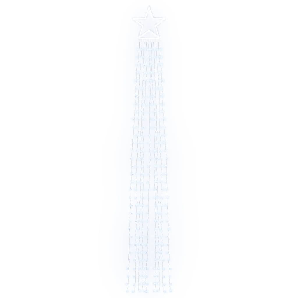 juletræslys 320 LED'er 375 cm koldt hvidt lys
