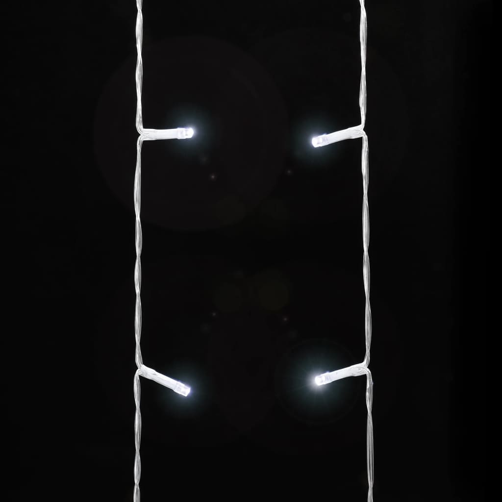 juletræslys 320 LED'er 375 cm koldt hvidt lys