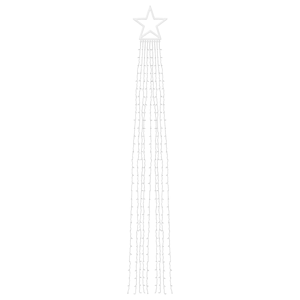 juletræslys 320 LED'er 375 cm blå
