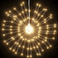 lysende starburst-dekoration 4 stk. 140 LED'er 17 cm varm hvid