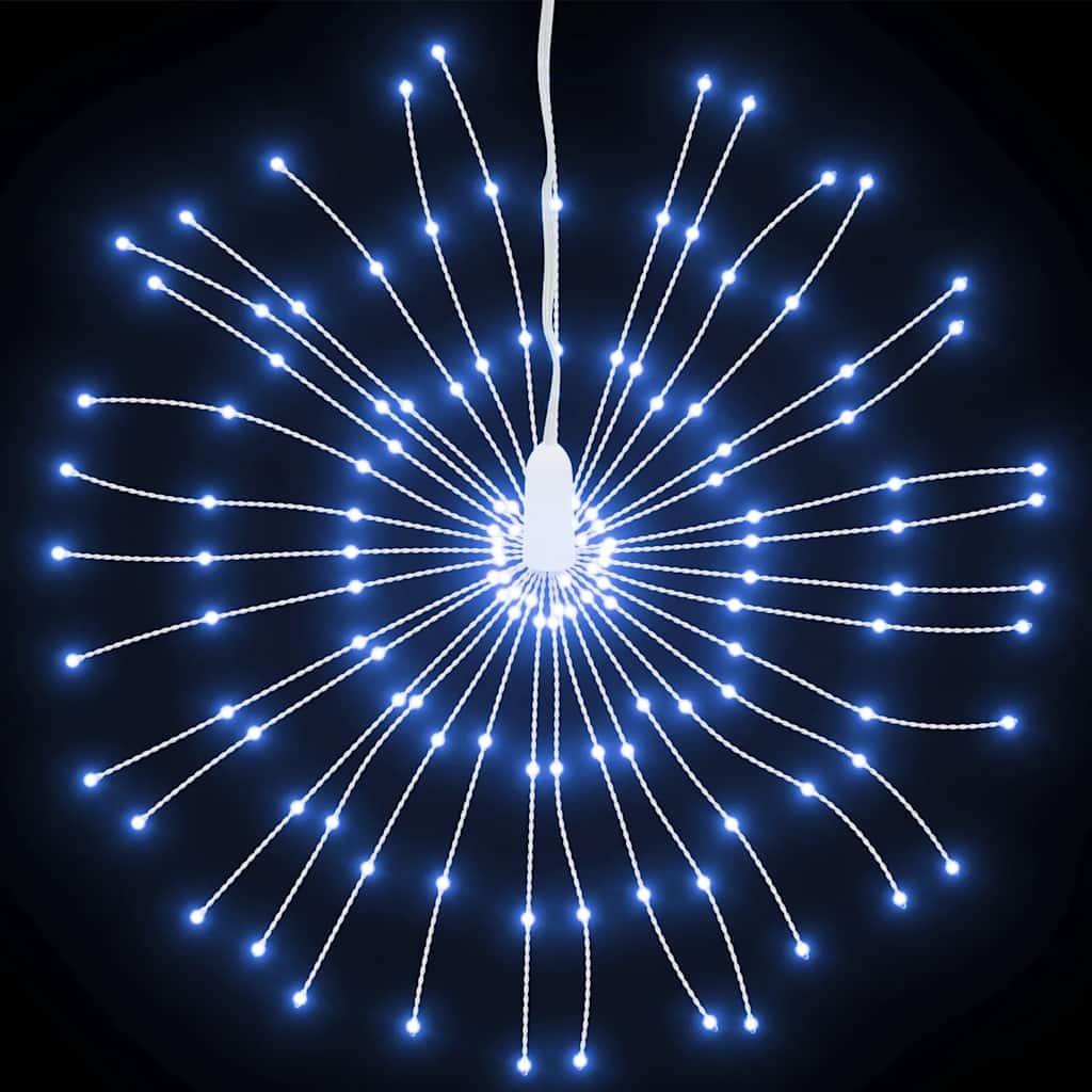 lysende starburst-dekoration 140 LED'er 17 cm koldt hvidt lys