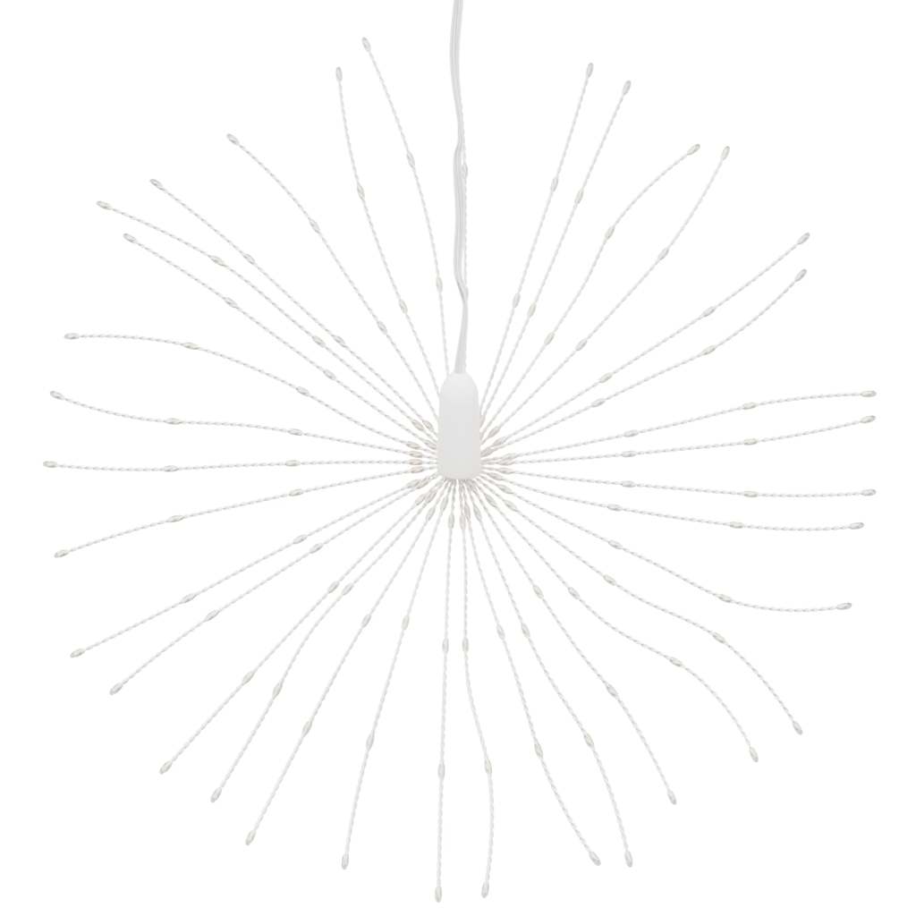 lysende starburst-dekoration 140 LED'er 17 cm koldt hvidt lys