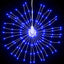 lysende starburst-dekoration 4 stk. 140 LED'er 17 cm blåt lys
