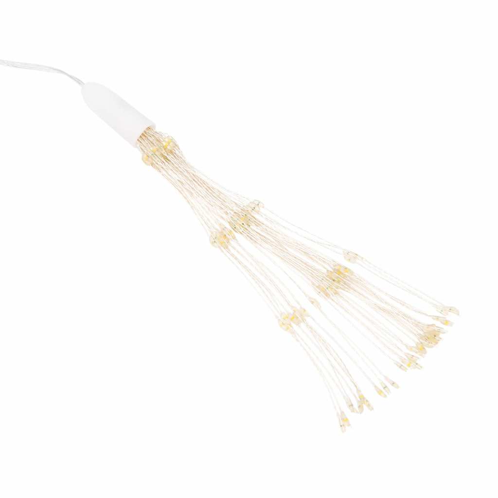 lysende starburst-dekoration 140 LED'er 17 cm flerfarvet lys