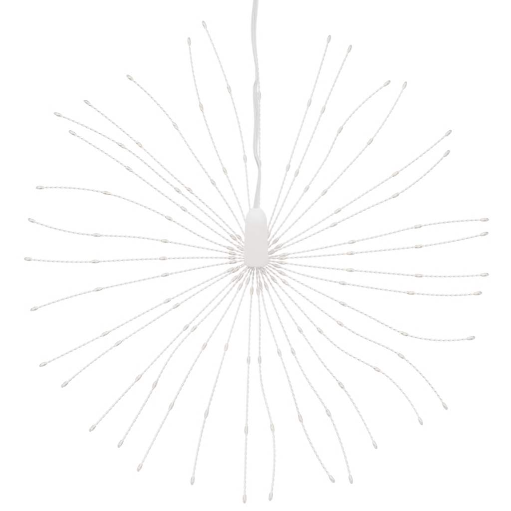 lysende starburst-dekoration 4 stk. 140 LED'er 17 cm flerfarvet