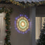 lysende starburst-dekoration 4 stk. 140 LED'er 17 cm flerfarvet