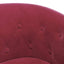 lænestol velour vinrød