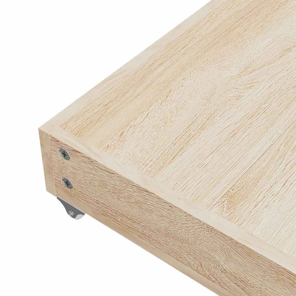 sengeskuffer 2 stk. konstrueret træ og velour lysegrå