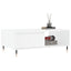 sofabord 90x60x35 cm konstrueret træ hvid