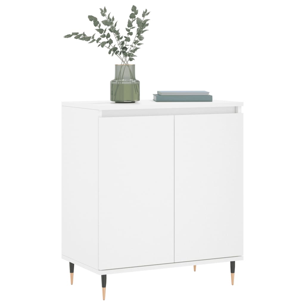 skænk 60x35x70 cm konstrueret træ hvid