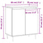 skænk 60x35x70 cm konstrueret træ sonoma-eg