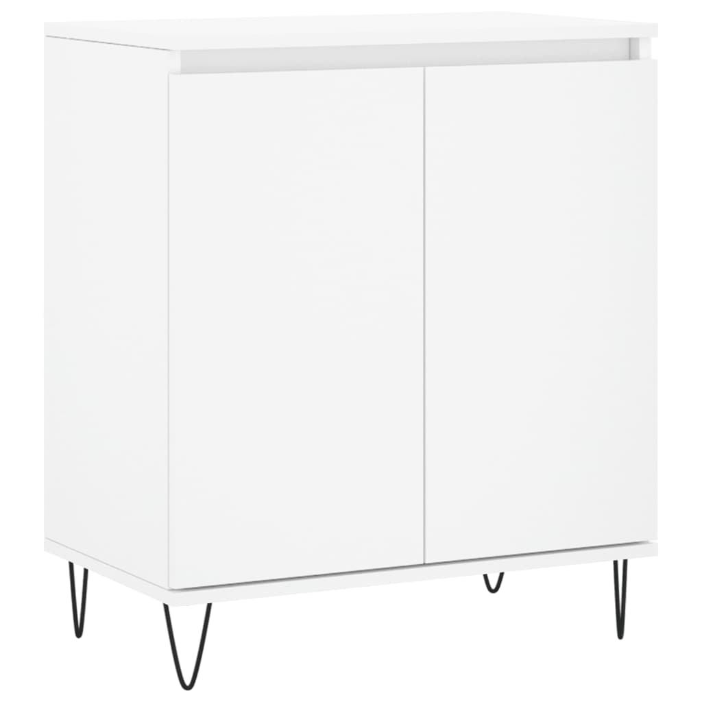 skænk 60x35x70 cm konstrueret træ hvid