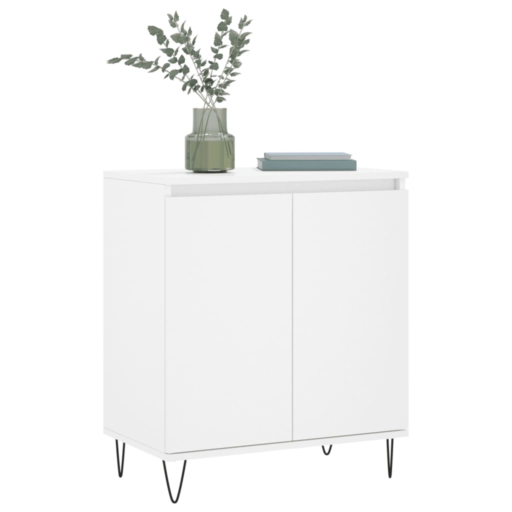 skænk 60x35x70 cm konstrueret træ hvid