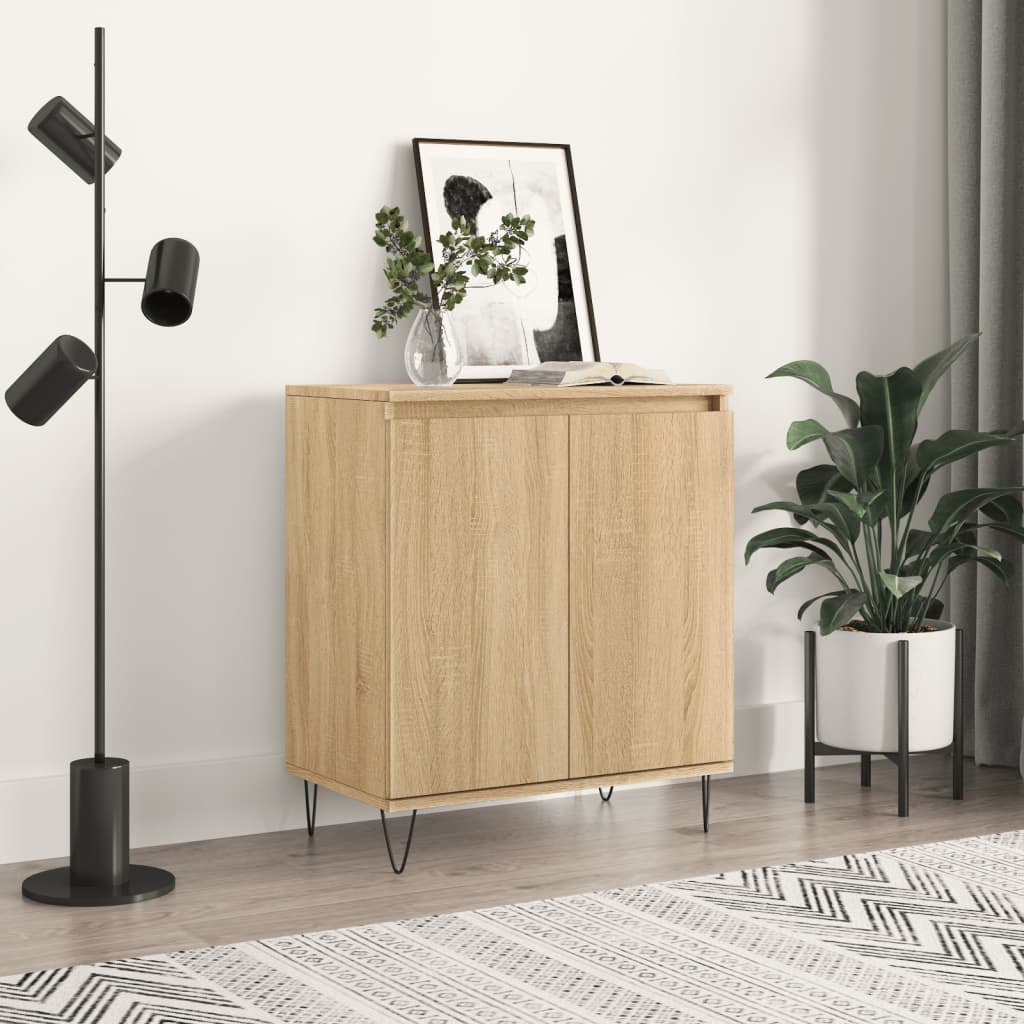 skænk 60x35x70 cm konstrueret træ sonoma-eg