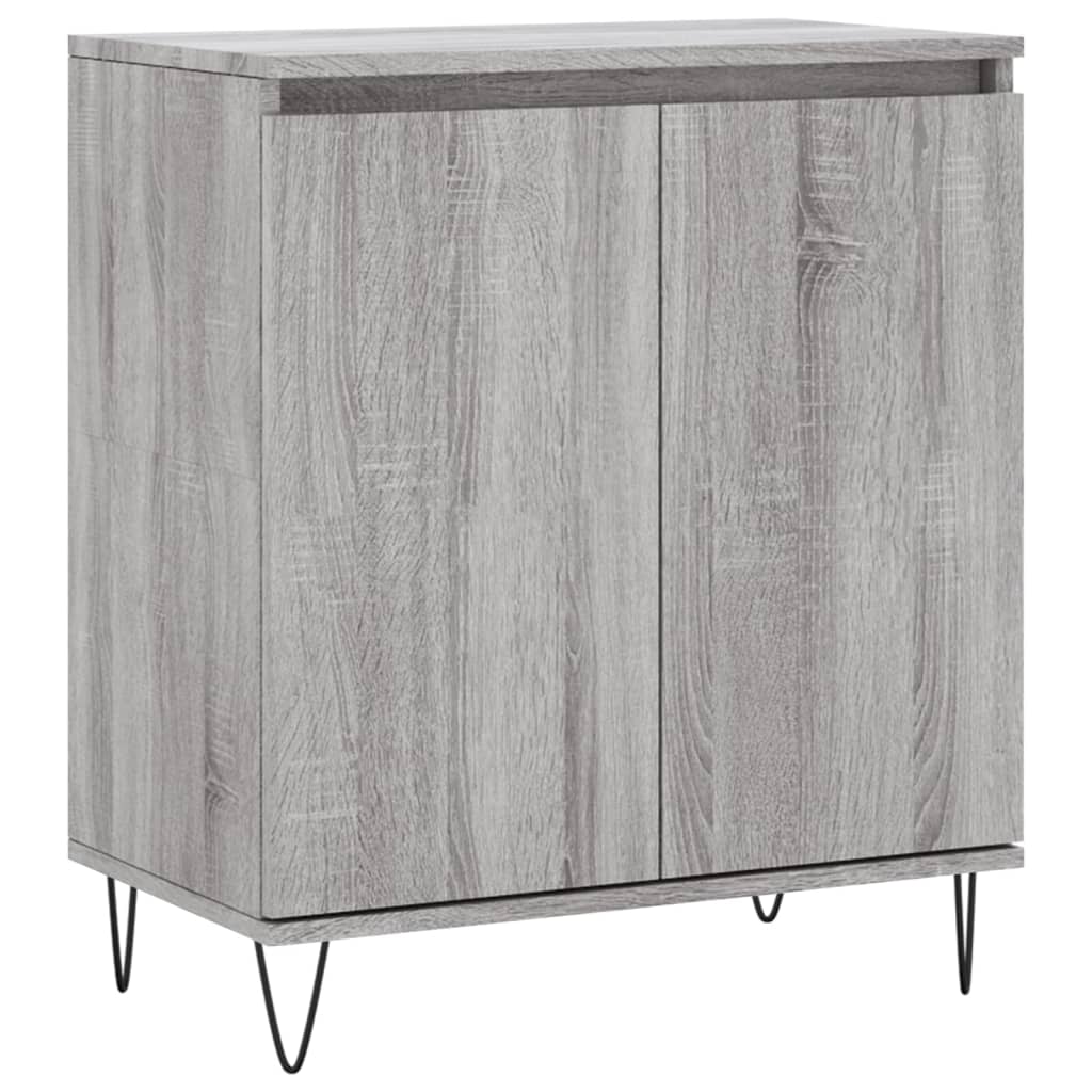 skænk 60x35x70 cm konstrueret træ grå sonoma-eg