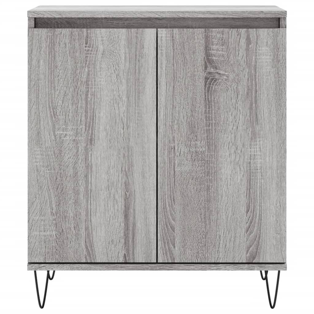 skænk 60x35x70 cm konstrueret træ grå sonoma-eg