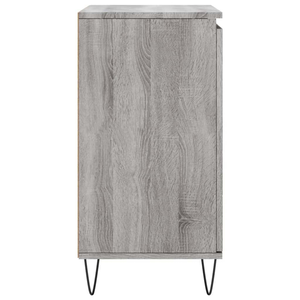 skænk 60x35x70 cm konstrueret træ grå sonoma-eg