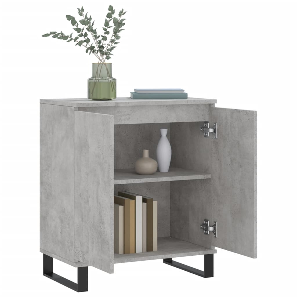 skænk 60x35x70 cm konstrueret træ betongrå