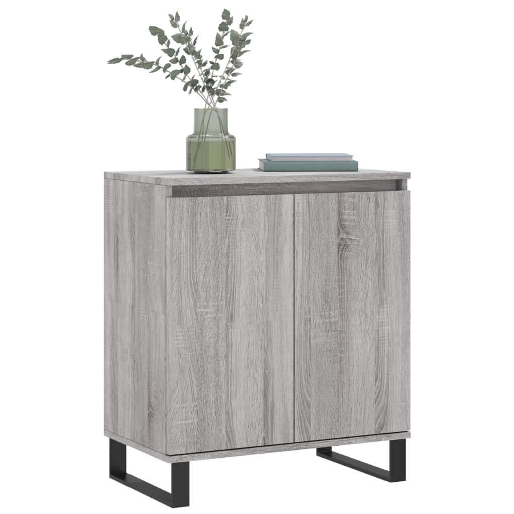 skænk 60x35x70 cm konstrueret træ grå sonoma-eg