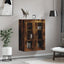 væghængt skab 69,5x34x90 cm konstrueret træ røget sonoma-eg