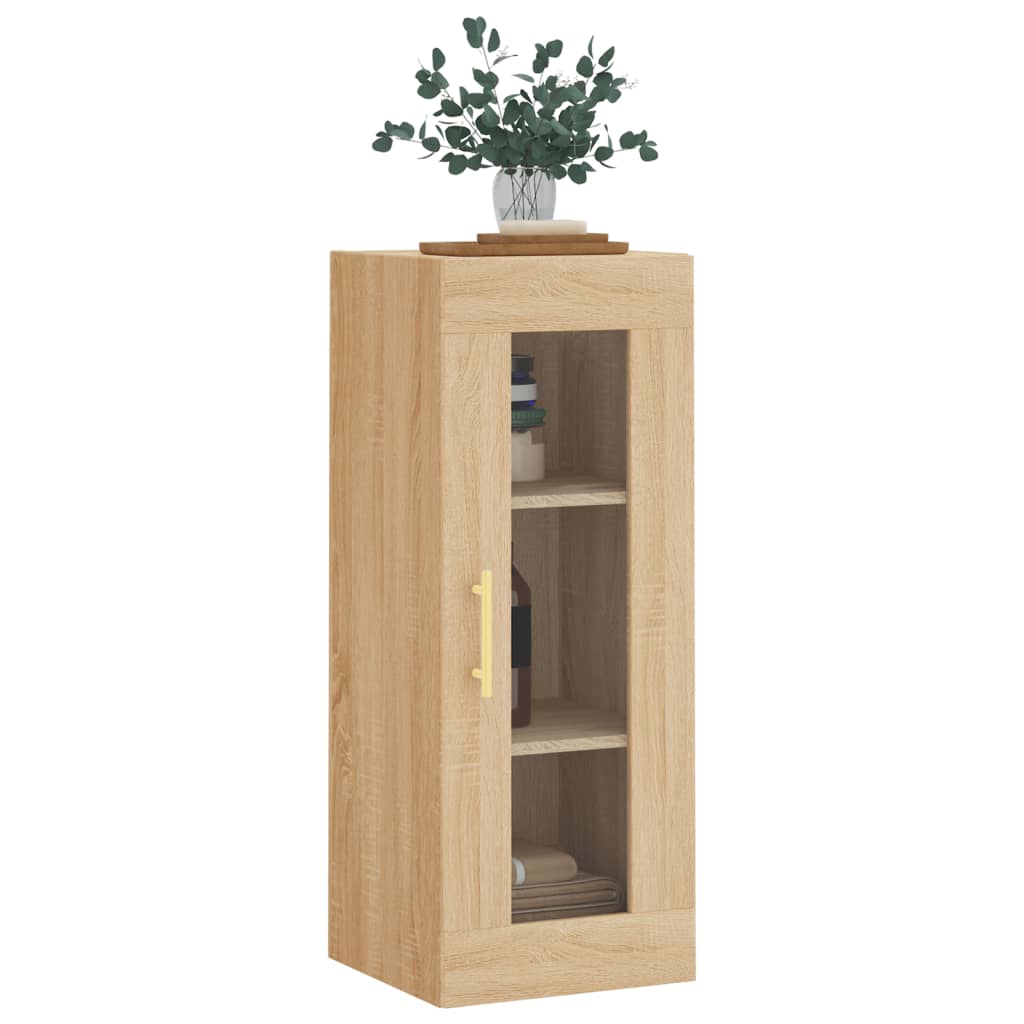 vægskab 34,5x34x90 cm sonoma-eg