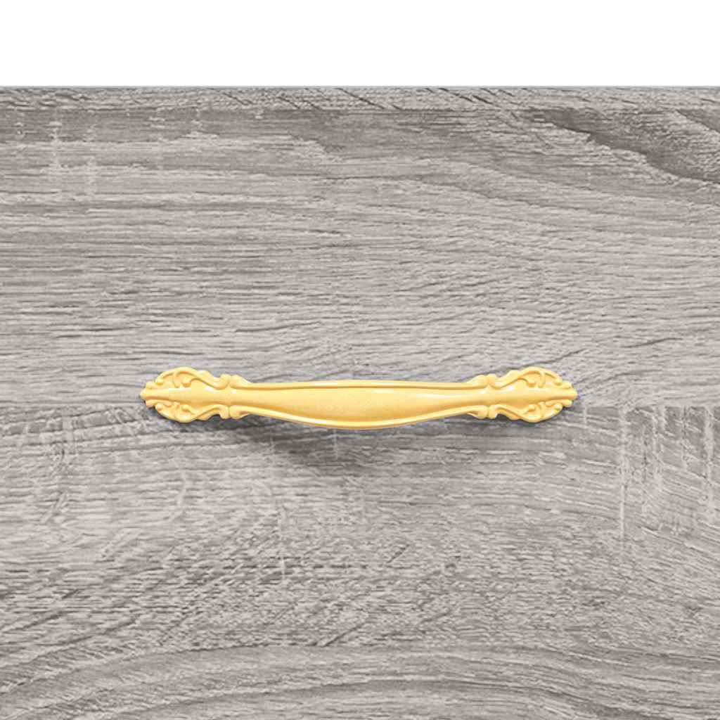 skobænk 102x35x55 cm konstrueret træ grå sonoma-eg