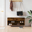 skobænk 102x35x55 cm konstrueret træ røget egetræsfarve