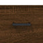 skobænk 102x35x55 cm konstrueret træ brun egetræsfarve