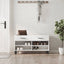 skobænk 102x35x55 cm konstrueret træ hvid