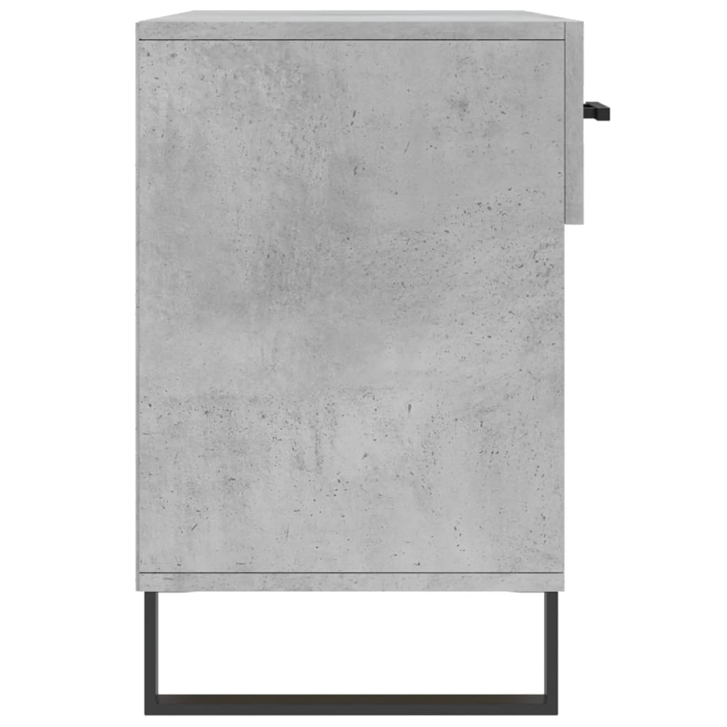skobænk 102x35x55 cm konstrueret træ betongrå