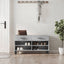 skobænk 102x35x55 cm konstrueret træ betongrå