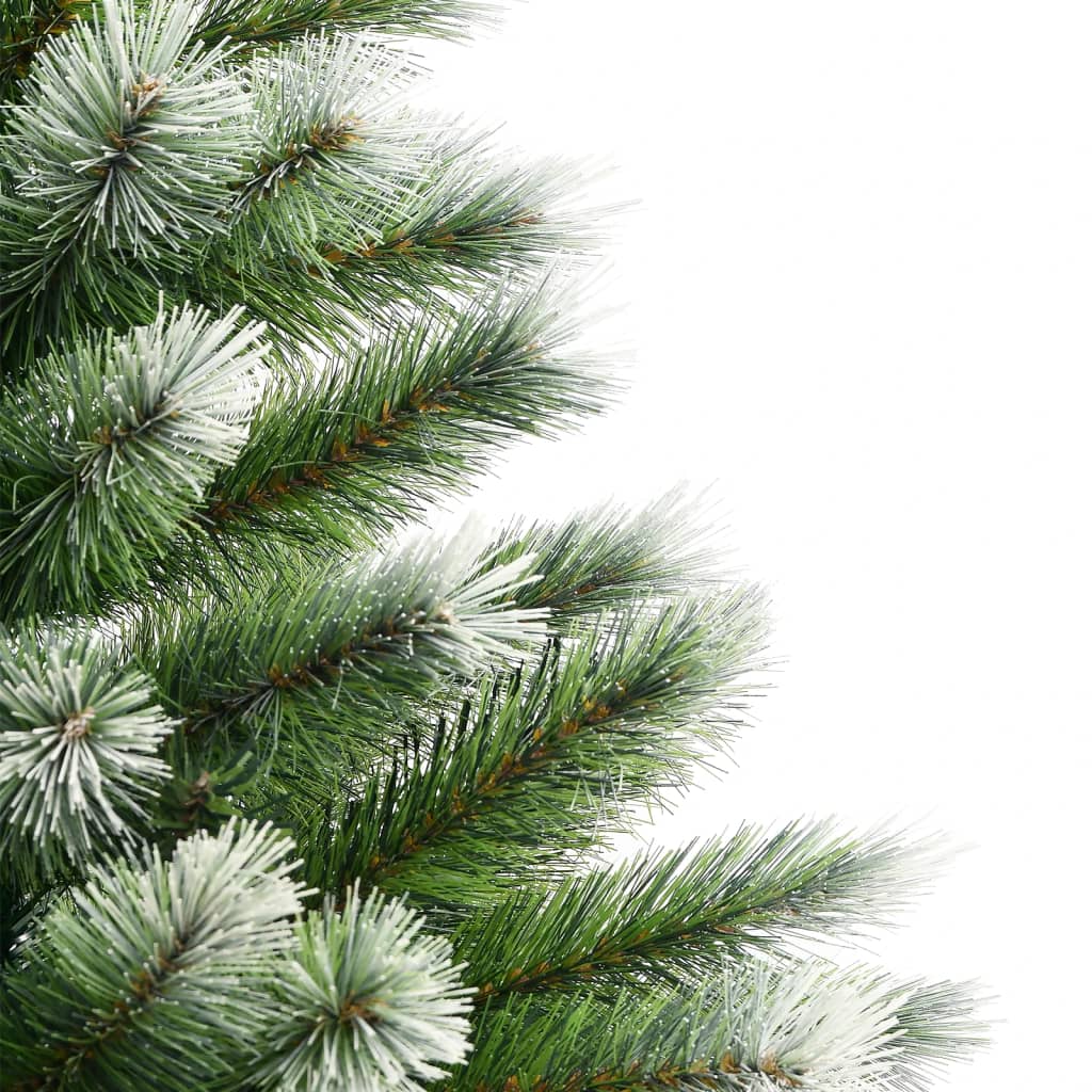 kunstigt juletræ med sne 150 cm hængslet