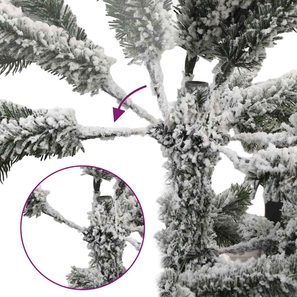 kunstigt juletræ med sne 150 cm