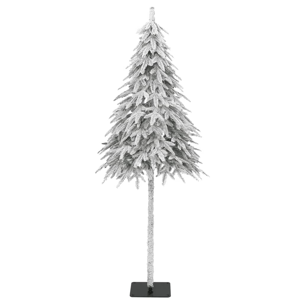 kunstigt juletræ med sne 210 cm
