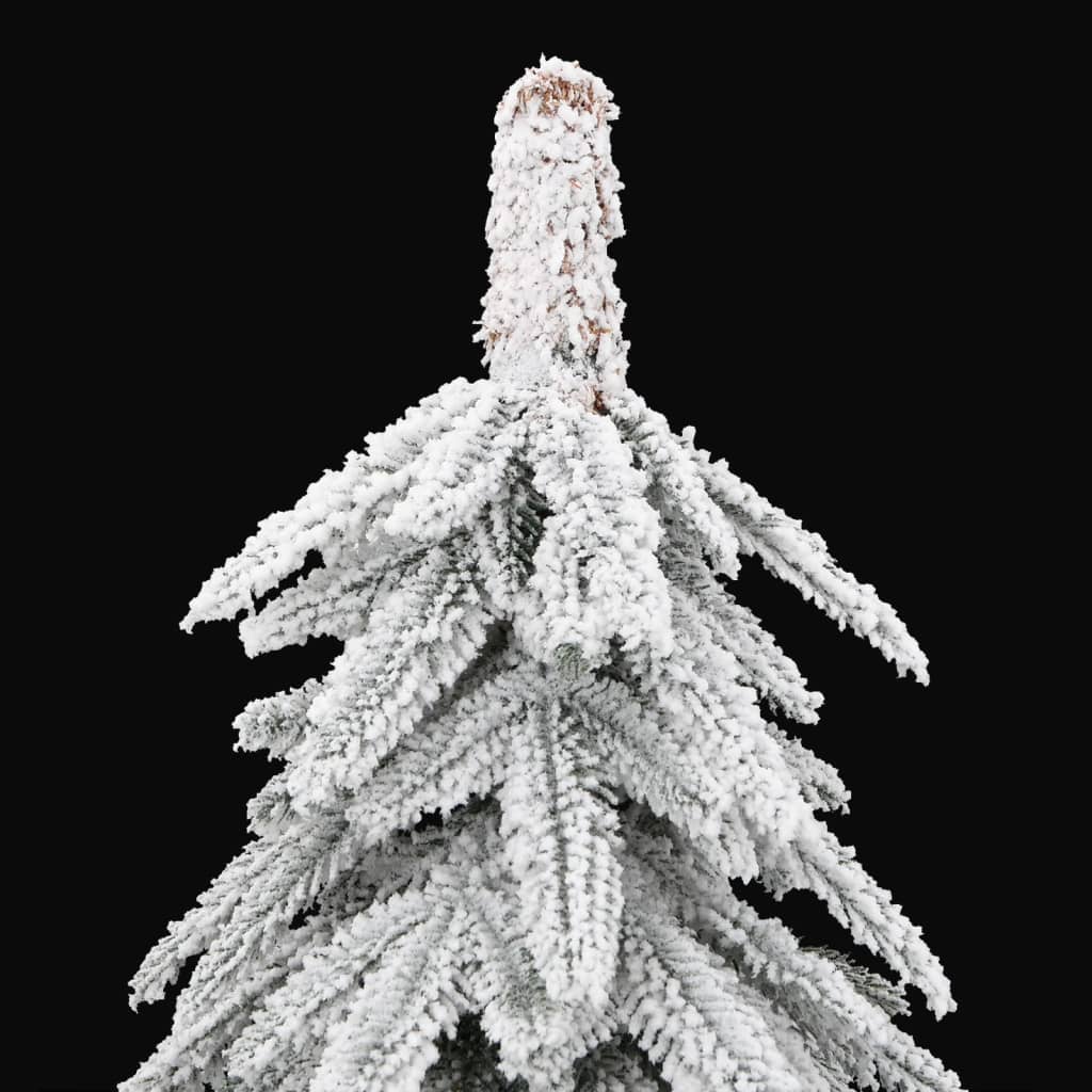 kunstigt juletræ med sne 210 cm