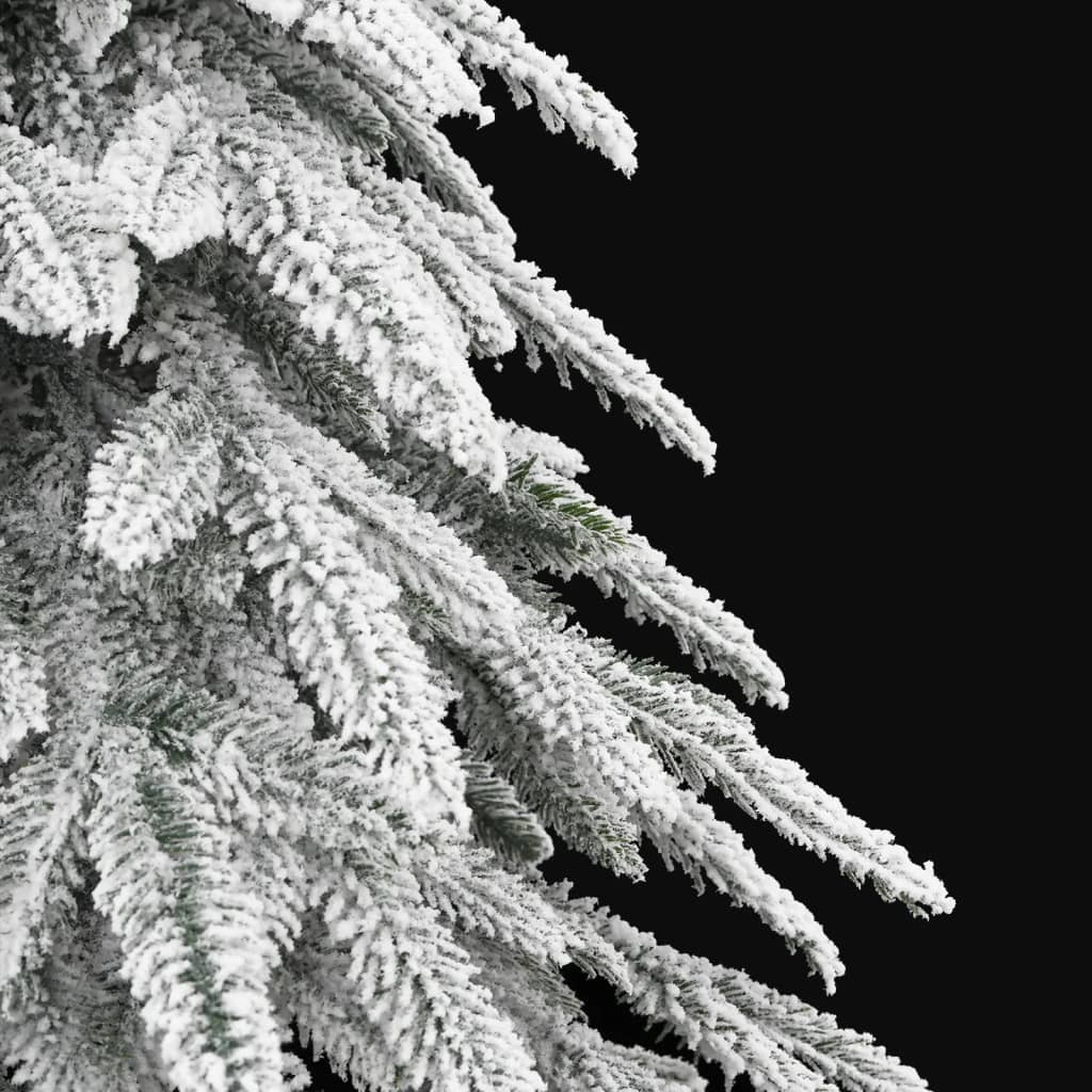 kunstigt juletræ med sne 210 cm