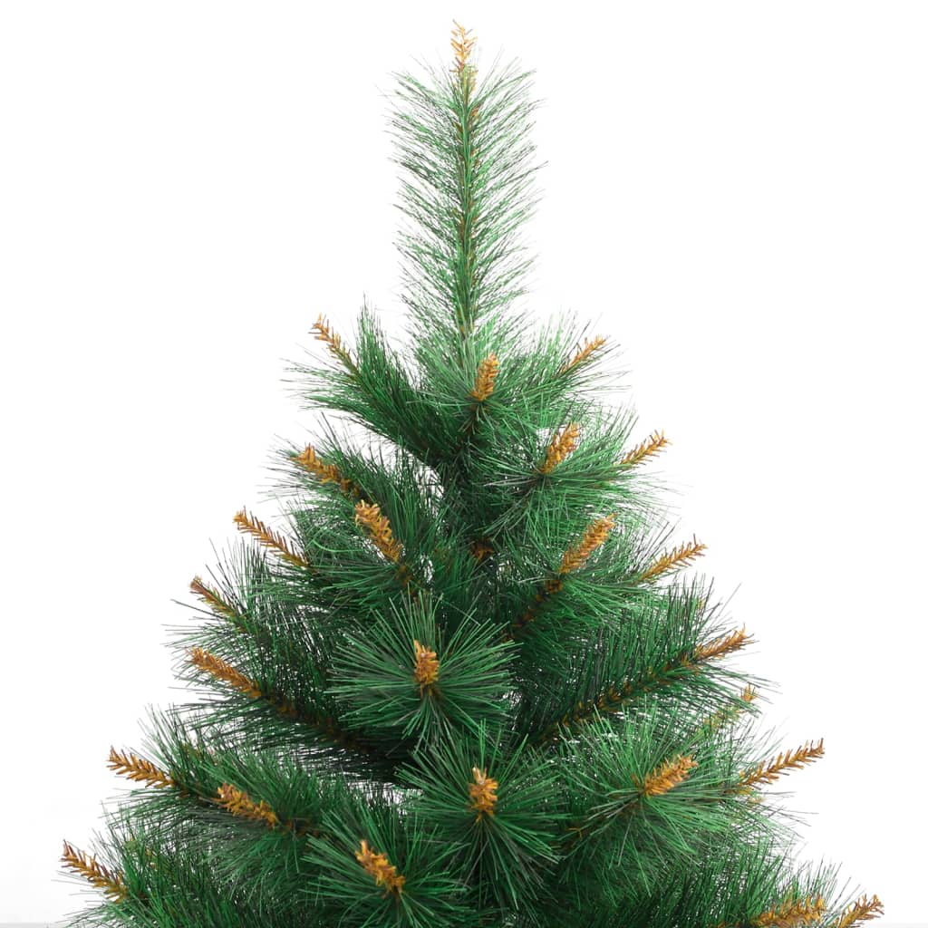 kunstigt juletræ med juletræsfod 150 cm hængslet