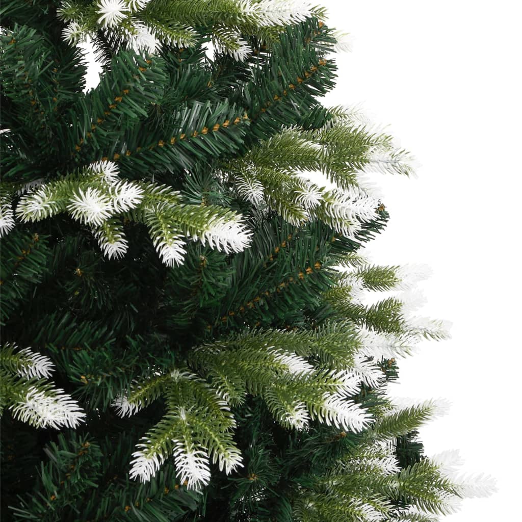 kunstigt juletræ med sne 150 cm hængslet
