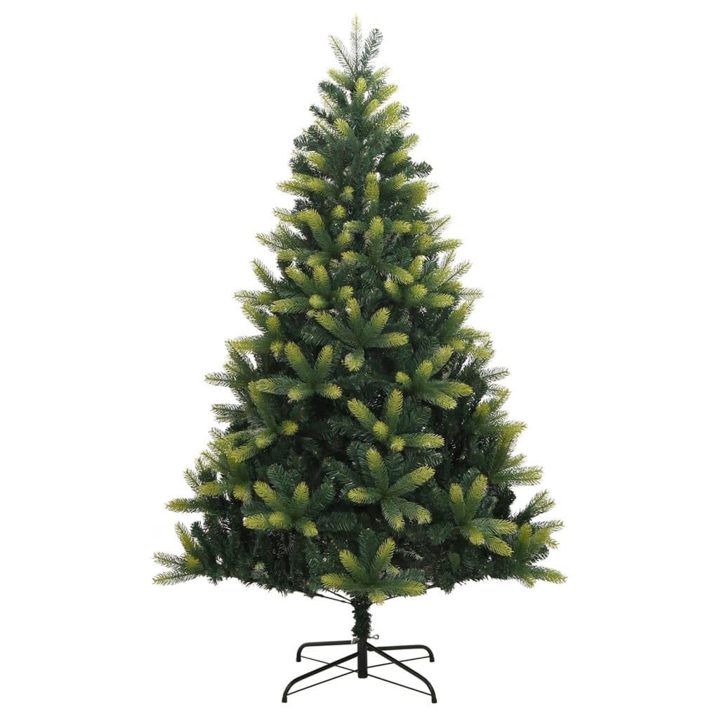 kunstigt juletræ med juletræsfod 120 cm hængslet
