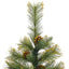 kunstigt juletræ med grankogler 120 cm hængslet