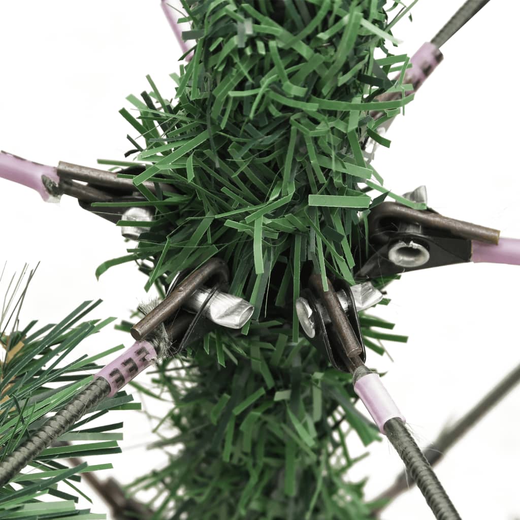 kunstigt juletræ med grankogler og bær 150 cm hængslet