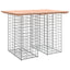 havebord gabiondesign 100x70x72 cm massivt træ Douglas