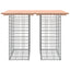 havebord gabiondesign 100x70x72 cm massivt træ Douglas