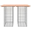 havebord gabiondesign 100x70x72 cm massivt træ Douglas