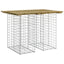 havebord gabiondesign 100x70x72 cm imprægneret fyrretræ