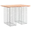 havebord gabiondesign 100x70x72 cm massivt træ Douglas